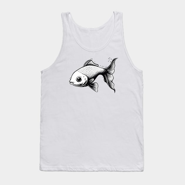 Monochromatic goldfish Tank Top by stkUA